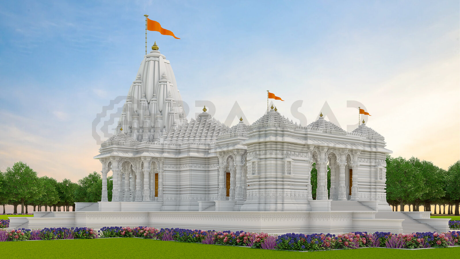 Shri Bhavani Dham daytime render