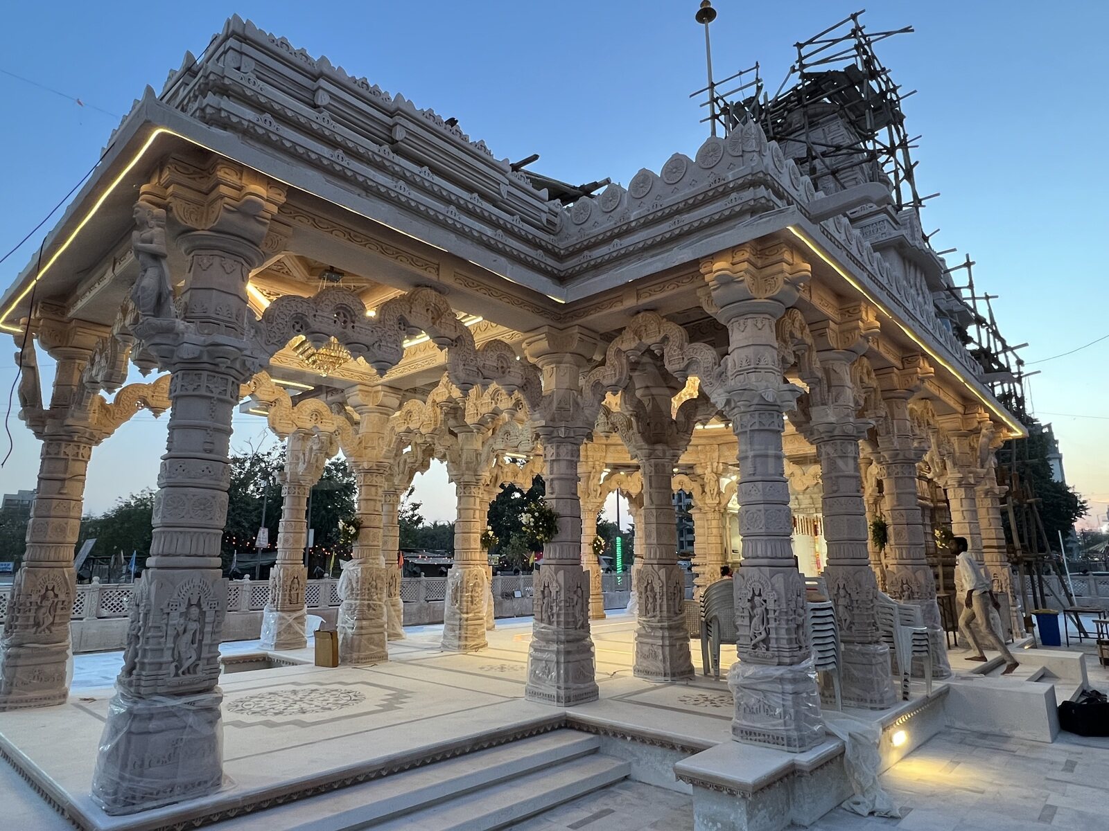 Shri Khodaldham at dusk