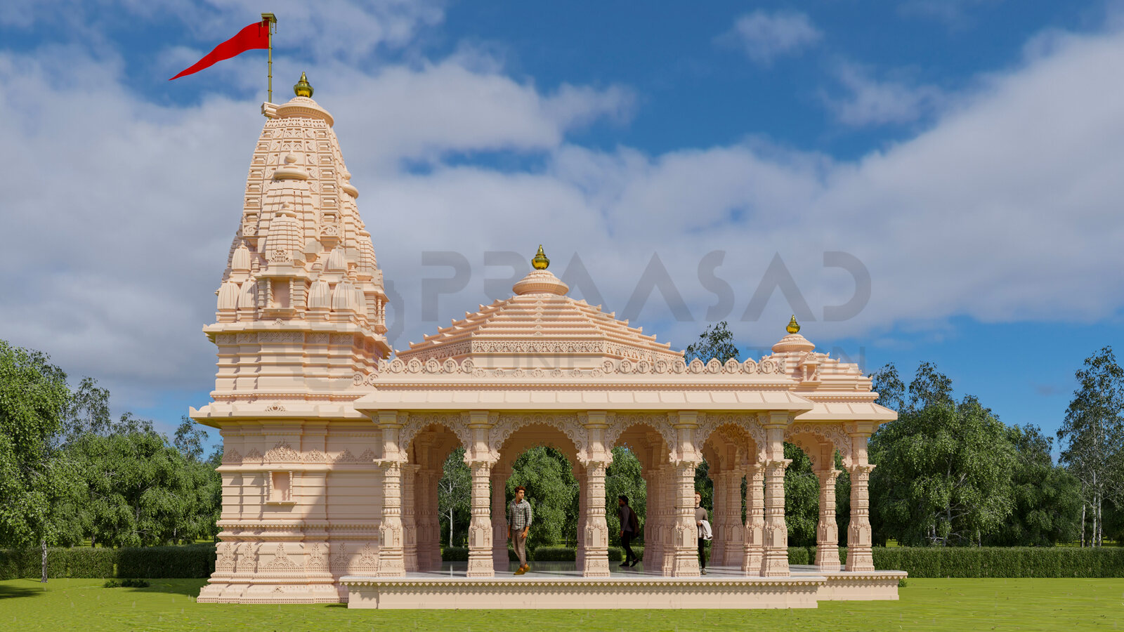 Shri Khodaldham design render